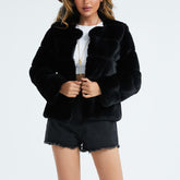 Luxury short fur jacket