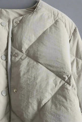 Lattice kort bomull vadderadJacka