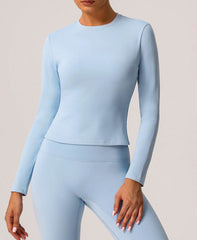Seamless long sleeve sports top