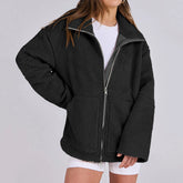 Turtleneck-kappa i varm ull