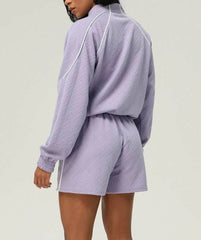 Sports tracksuit with jacket and shorts