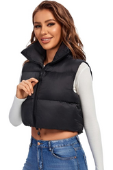 Short quilted vest