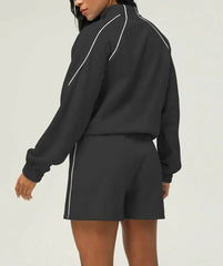 Sports tracksuit with jacket and shorts