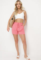 High-waisted summer shorts