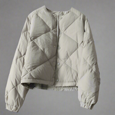 Lattice kort bomull vadderadJacka