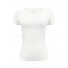Short, slim-fit crew neck T-shirt