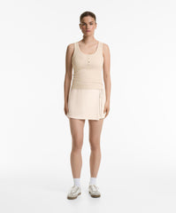 Ribbed Henley Tank Top