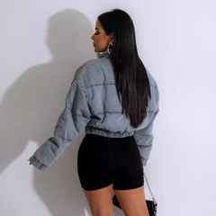 Snygg denimjacka i bomull