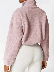 Fitness mjuk fleecejacka