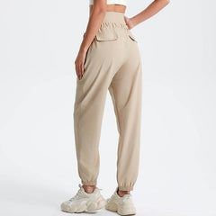 High-waisted sporty sweatpants