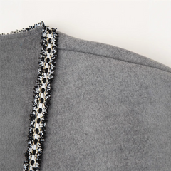 Ulljacka med lång ärm och midjeband