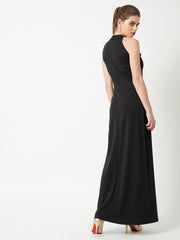 Terresa long dress with elegant neckline