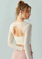 Snodd sport-T-shirt med bar rygg