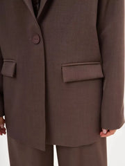 Oversized single-breasted jacket