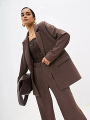 Oversized single-breasted jacket