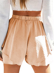 Layered ruffle shorts