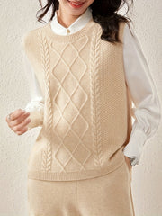 Cardigan stickad tröja