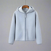 Huvtröja med dragkedja i polarfleece