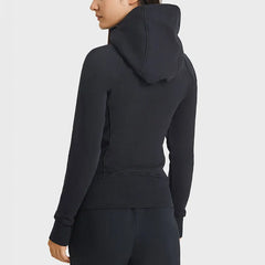 Hooded sports jacket