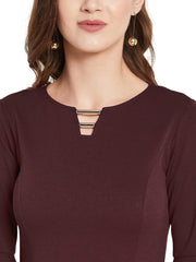 Elegant mini dress with ruffled sleeves