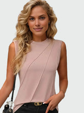 Sleeveless draped top