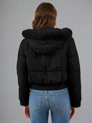 Casual quiltad bomullsjacka i smal passform