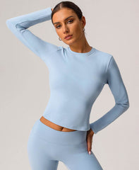 Seamless long sleeve sports top