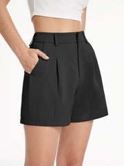 Elegant black city shorts