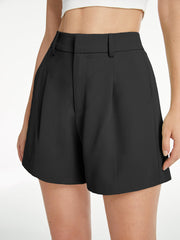Elegant black city shorts