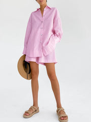 Casual shirt and shorts set