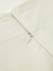 White midi skirt with black bow details