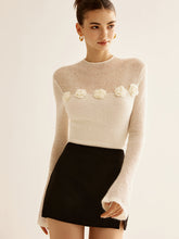 Elegance sheer knit top