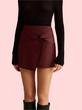 Mini skirt with twist detail