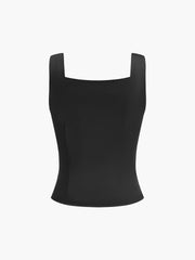 Fitted top with button details