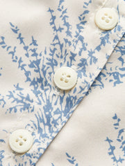 Summer top with floral print and lace details