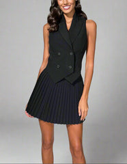 Double-sided pleat set