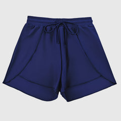 Sporty shorts with a wrap look