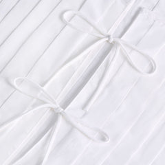 Subtil väst i bomull med snörning