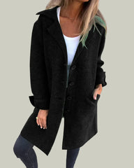 Long coat with buttons