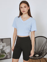 High-waisted cycling shorts