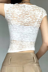 Venus sheer lace top