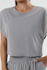 Boxy cut cropped t-shirt