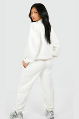 Y2k casual style zip-up coat and pants set