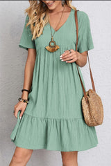 Casual V-neck summer dress