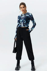 Stella floral crop top