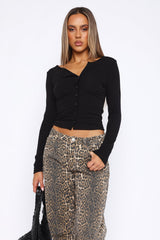 Aura slim fit long sleeve top