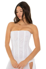 Strapless smoothing bustier