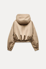 Astrid short hooded jacket