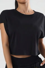 Boxy cut cropped t-shirt