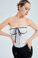 Elise contrast strap camisole